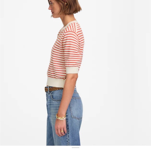 Madewell Textural-Stitch Cotton Sweater - Picture 11 of 15